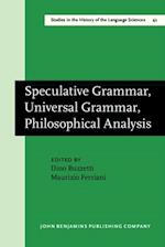 Speculative Grammar, Universal Grammar, Philosophical Analysis