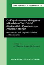 Godfrey of Fontaine's Abridgement of Boethius of Dacia's Modi Significandi sive Quaestiones super Priscianum Maiorem