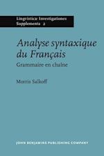 Analyse syntaxique du Français