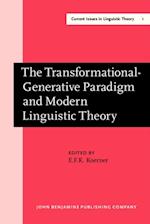 Transformational-Generative Paradigm and Modern Linguistic Theory