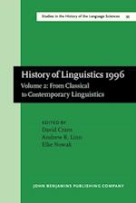 History of Linguistics 1996