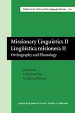 Missionary Linguistics II / Linguistica misionera II