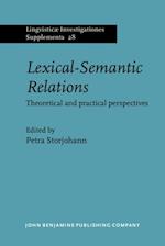 Lexical-Semantic Relations