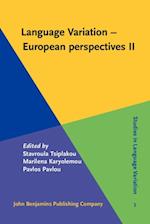 Language Variation - European perspectives II
