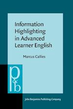 Information Highlighting in Advanced Learner English