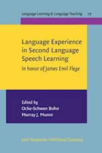 Language Experience in Second Language Speech Learning