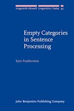 Empty Categories in Sentence Processing