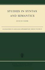 Studies in Syntax and Semantics