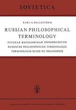 Russian Philosophical Terminology /                                  / Russische Philosophische Terminologie / Terminologie Russe de Philosophie