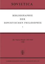 Bibliographie Der Sowjetischen Philosophie