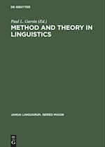 Method and Theory in Linguistics