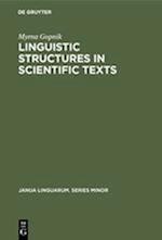 Linguistic Structures in Scientific Texts