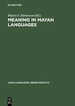 Meaning in Mayan Languages