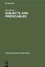 Subjects and Predicables