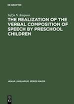 The Realization of the Verbal Composition of Speech by Preschool Children