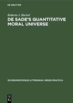 De Sade's quantitative moral universe