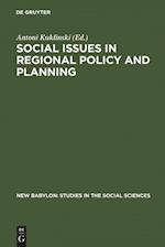 Social Issues in Regional Policy and Planning