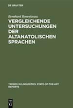 Vergleichende Untersuchungen der altanatolischen Sprachen