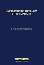 Unification of Tort Law: Strict Liability 