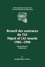 Digest of CAS Awards I, 1986-1998