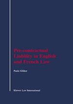 Pre-Contractual Liability in English and French Law