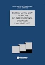 Comparative Law Yearbook of International Business 2003