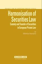 Harmonisation of Securities Law