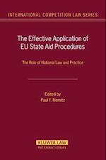 The Effective Application of EU State Aid Procedures