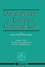 Developments in European Company Law