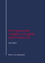 Pre-Contractual Liability in English and French Law