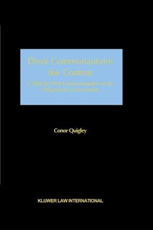 Droit Communautaire des Contrats