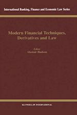 Modern Financial Techniques, Derivatives and Law