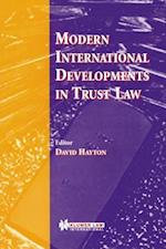 Modern International Developments in Trust Law