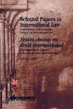 Selected Papers in International Law/Textes choisis en droit international