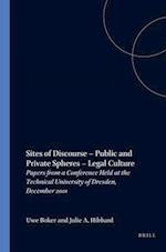 Sites of Discourse - Public and Private Spheres - Legal Culture