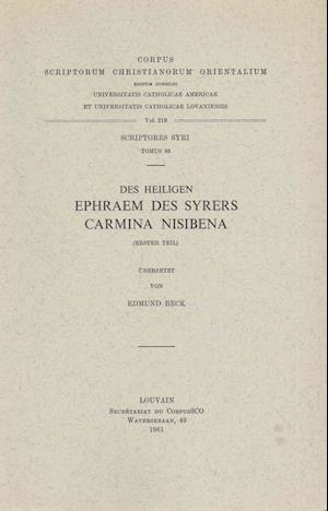 Des Heiligen Ephraem Des Syrers Carmina Nisibena, I. Syr. 93