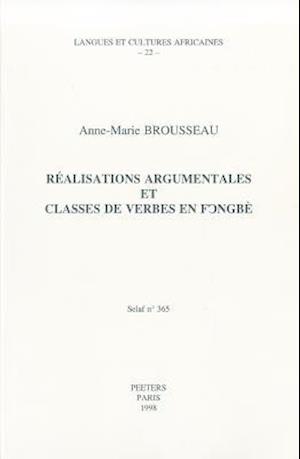 Realisations Argumentales Et Classes de Verbe En Fongbe