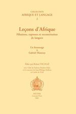 Lecons D'Afrique. Filiations, Ruptures Et Reconstititution de Langues