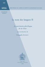 Le Nom Des Langues II