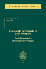 Les Statuts Personnels En Droit Compare