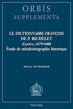 Le Dictionnaire Francois de P. Richelet (Geneve, 1679/1680)