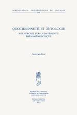 Quotidiennete Et Ontologie