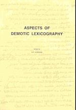 Aspects of Demotic Lexicography