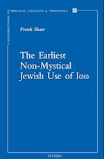 The Earliest Non-Mystical Jewish Use of Iao