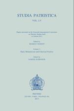 Studia Patristica. Vol. LV - Papers Presented at the Sixteenth International Conference on Patristic Studies Held in Oxford 2011