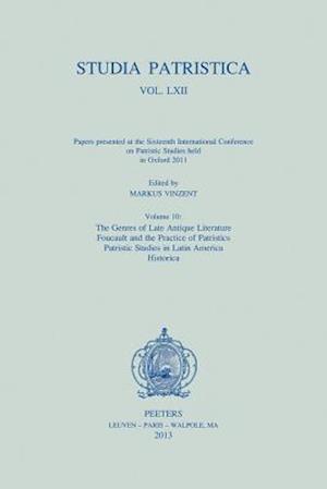 Studia Patristica. Vol. LXII - Papers Presented at the Sixteenth International Conference on Patristic Studies Held in Oxford 2011