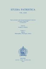 Studia Patristica. Vol. LXIII - Papers Presented at the Sixteenth International Conference on Patristic Studies Held in Oxford 2011