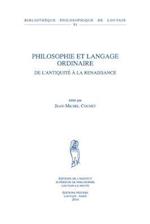 Philosophie Et Langage Ordinaire