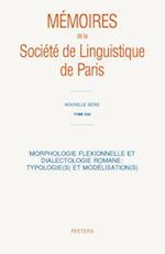 Morphologie Flexionnelle Et Dialectologie Romane