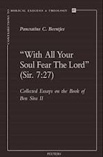 'With All Your Soul Fear the Lord' (Sir. 7